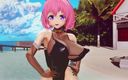 Mmd anime girls: Mmd R-18 anime cô gái khiêu vũ sexy clip 84