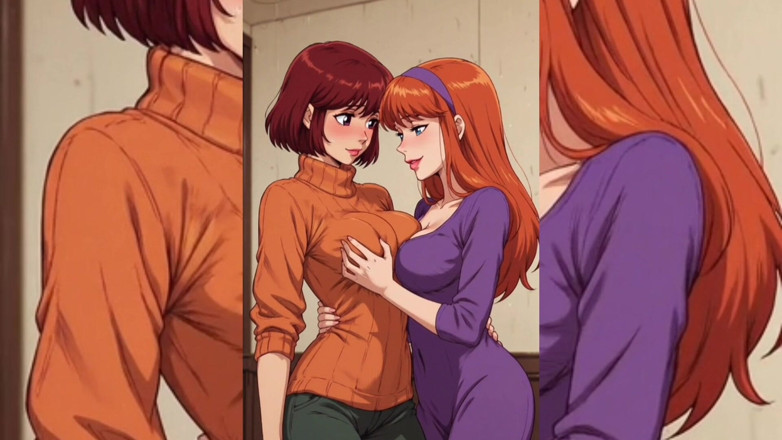 Heaven Gamez: Ai Toon Lesbian Super Sluts - Język Całowanie Humping Group Softcore