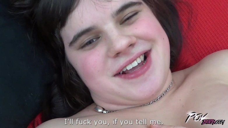 POV Bitch: Chubby super horny babe fuck stranger extremely hard to cum...