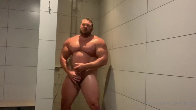 JackStacked: Jack Stacked Solo Masturbation in the Gym Shower