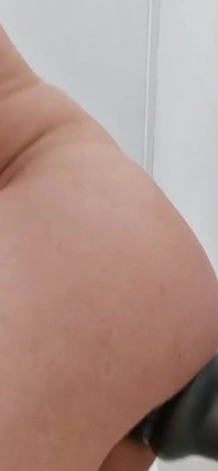 Fuck a huge anal toy and masturbate my big cock