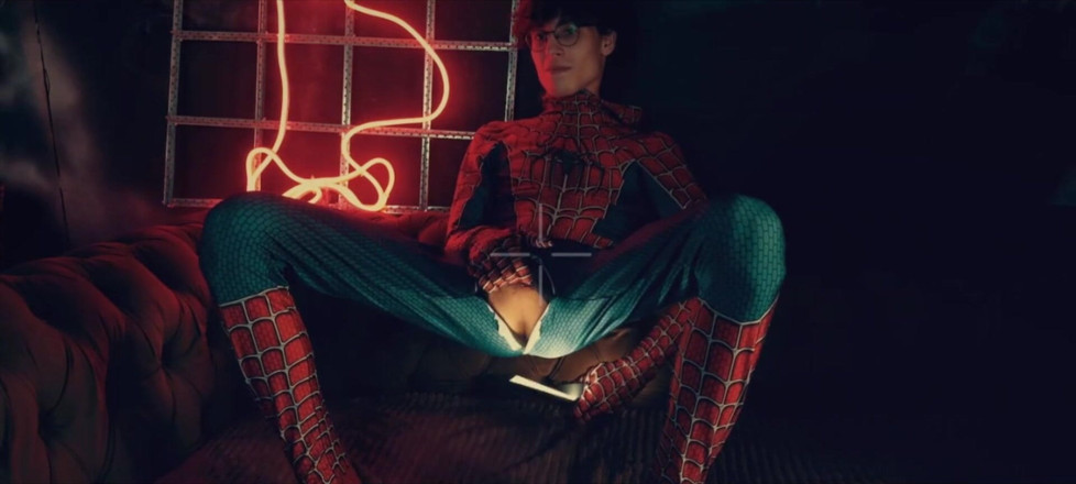 HotDogs studio: Spider Man Costume. Bottom Boy a Pose. Ass Hole