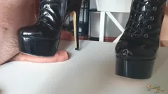 Boot CBT and penis trampling
