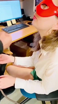 And Cum for Her, Secretary Swallows My Cum From Glass, Slutty Teenage Secretary, Cheating Wife Sucks