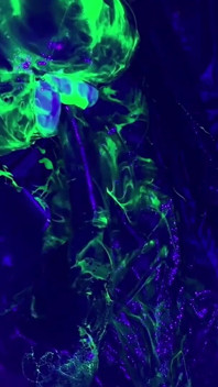 Rubber Double Fisting with Uv Slime