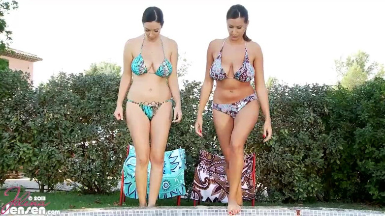 Jelena Jensen: Jelena Jensen et La sensuelle Jane, chatte lesbienne sexy et...