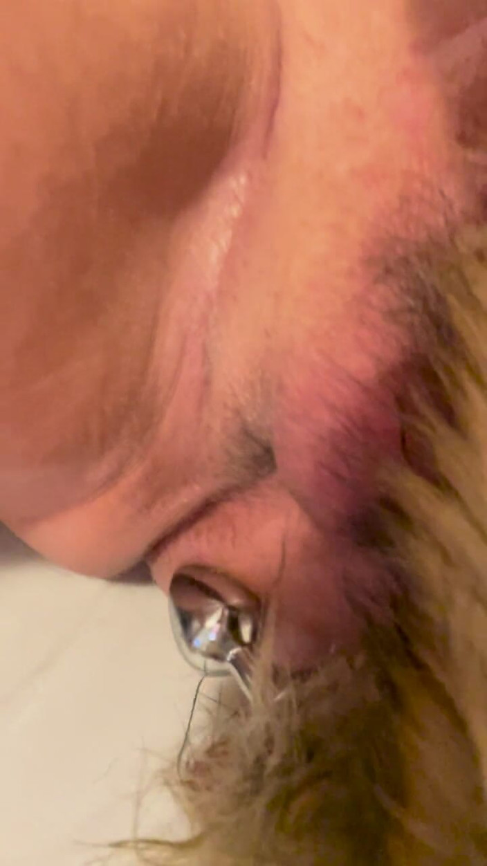 Mitchie: With the Foxtail Plug in the Ass