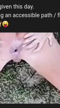 Open Ass While Laying in a Park