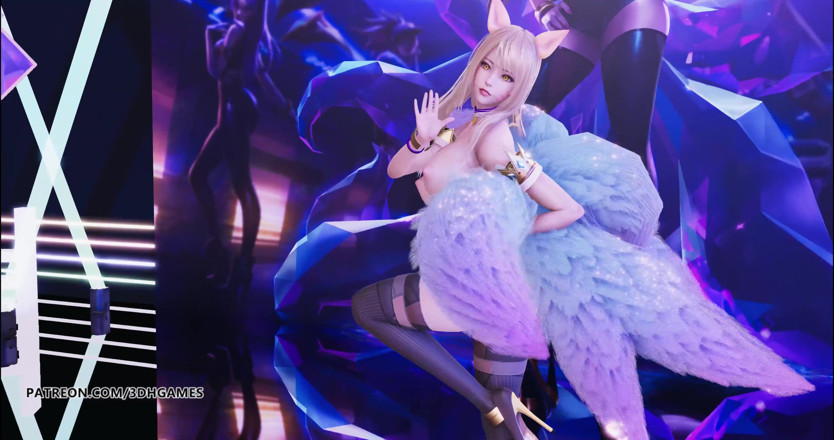 3D-Hentai Games: [MMD] Kara - Lupin Ahri naked dance kda league of legends...