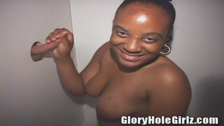Glory Hole Girlz: Bearded Black Bitch Teen Sucks N Fucks with Nasty Hairy...