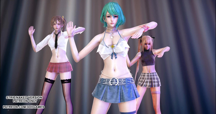 3D-Hentai Games: [MMD] Conquérant doa Marie Rose Misaki Tamaki danse sexy 4k 60fps