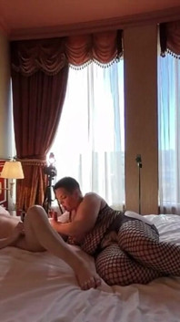 Stepmom Celebrates Stepson's Birthday at the Hotel, Hard Anal, Blowjob