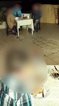 Public Extreme! Hot Licking and Fucking Orgy in a Restaurant