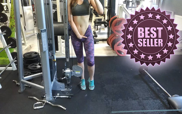 Almost Caught in Gym During Squirting (Emily Bee)