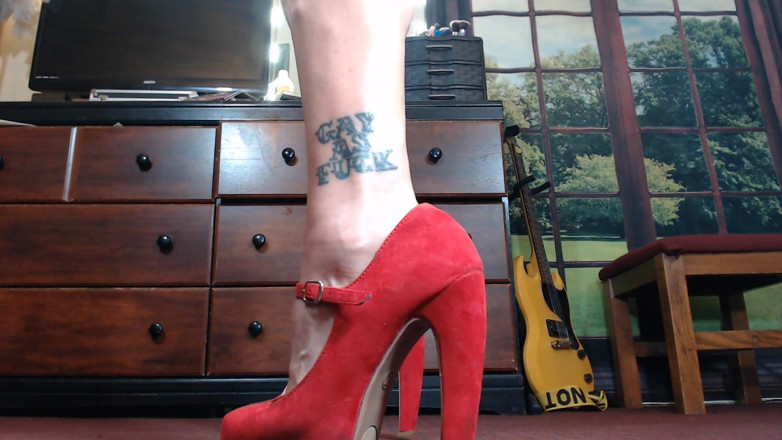 Abby Anna: Mary jane in camose tacchi alti gambe