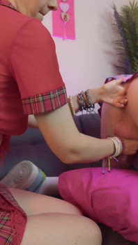 Double epic orgasm for that juicy sissy