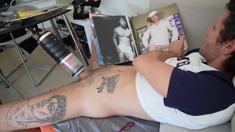 Harry_Jen: Harry_jen gay masturbátor hračkou a stříkání