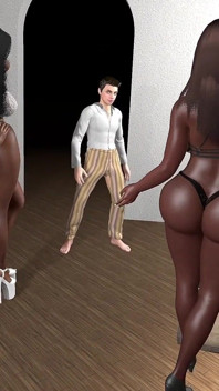 Due Dee MILF Ebano Che Scopano in Un Sandwich Con Un Piccolo Cazzo Bianco