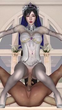 3D, une mariée salope excitée se fait baiser pendant son mariage