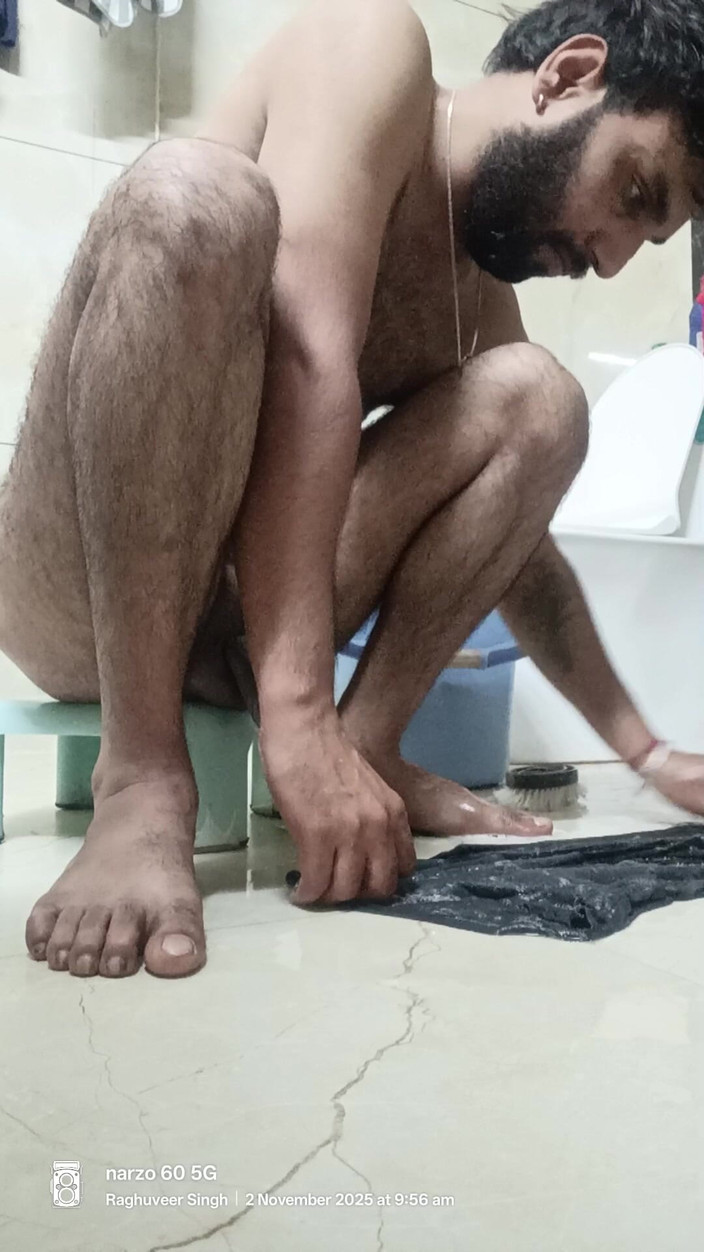 Rajasthani-old-lover: Un Indien du Rajasthan montre sa masterbation et baise avec...