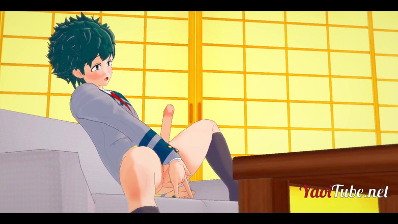 Yaoitube: Boku No Hero Yaoi - Orgasm de prostată Deku cu degetul...