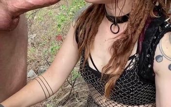 Steampunk Girlfriend Festival Blowjob