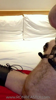Leather stepdaddy Three Way with Bear Stuart and Rob Montana, part 1