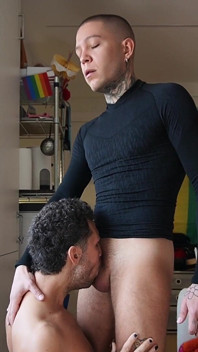 Harry_jen Gay Deepthroat Serving My Thick Cock with Copious Salivation