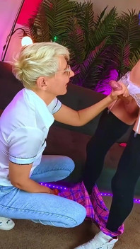 Cool Handjob for Sissy From so Hot Funny Cumming