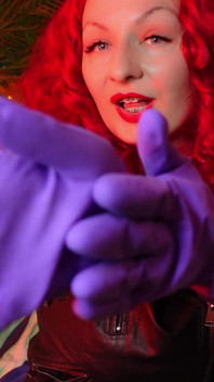 ASMR sonando: fetiche de guantes de goma de cocina