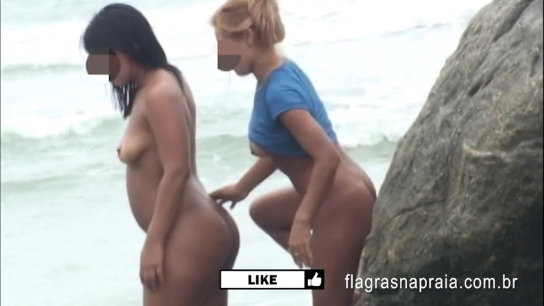 Amateurs videos: Minha namorada conheceu uma amiga lésbica na praia