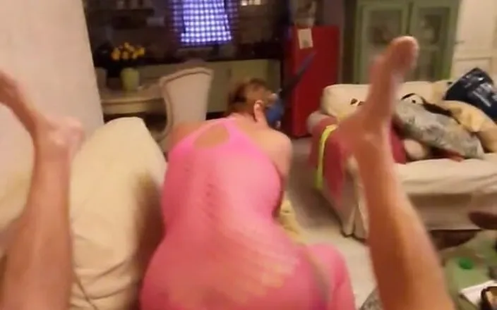 Crazyfamily 1970: Rides My Dick with a Plug in Her Ass
