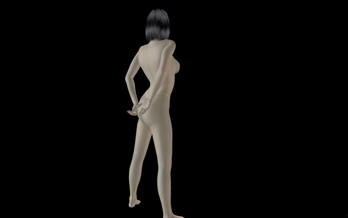 RenderLust: Animado 3D porno - chica muy hermosa dando diferentes poses sexys