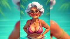 AI Porn: Oma-animatie plakkerige rommel