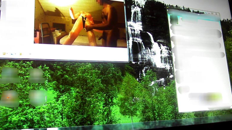 Mark Hannes: Sexdoll pieprzyć masturbację na żywo na Skype