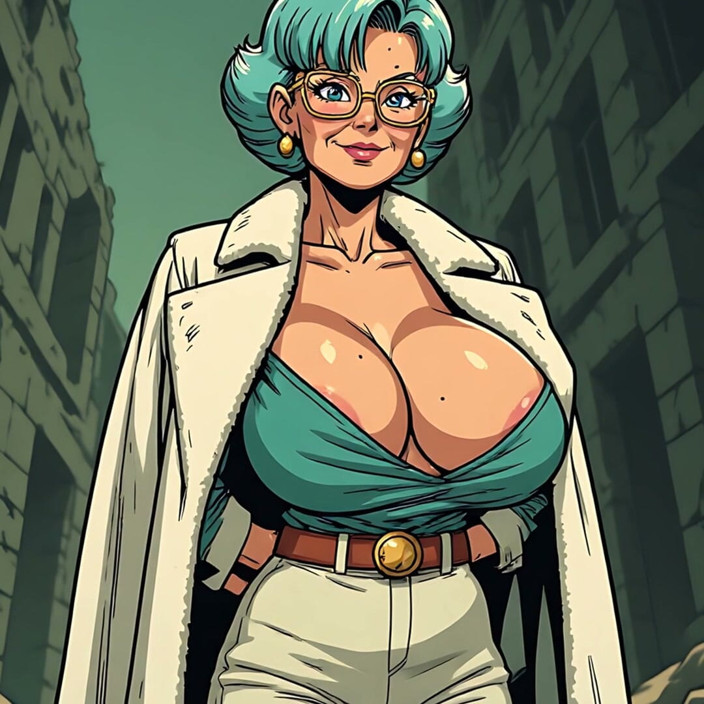 AI Porn: Nonna e matura scollatura e tette arte
