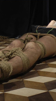 Nicky Tickling Roped Floor