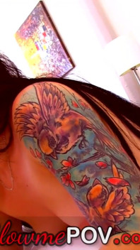 Young Brunette Banged by Fat Older Dude