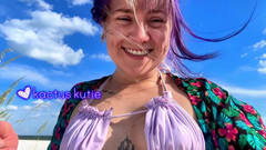 kactus kutie: Záludné čůrání na pláži