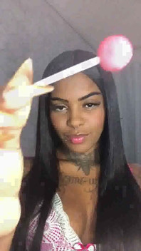 Ebony Pearl Lolipop Teasing!