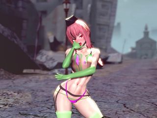 Mmd anime girls: Mmd r-18 anime girls, сексуальний танцювальний кліп 165
