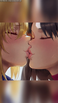 Artoria Pendragon Y Rin Tohsaka Kiss - Fate