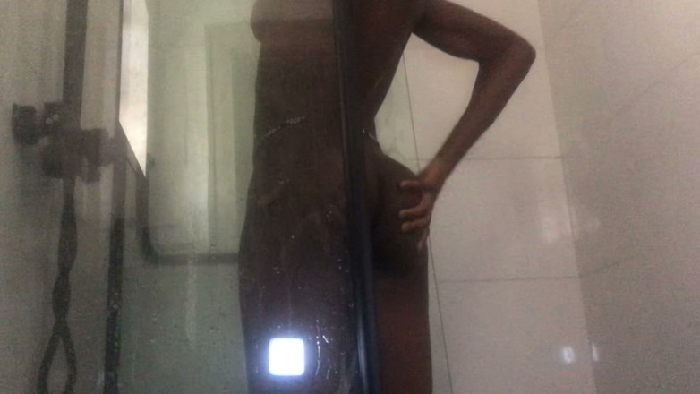 Browngurl234: Watch as Ebony Teen Goddess Takes Shower After Fucked by...