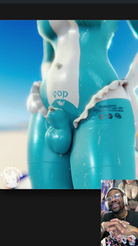 Cute Inflatable Transgender Demonstrates Her Semen Water for Anyone Who’s Fucking Thirsty