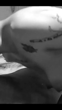 Black and White Moment of Blowjob