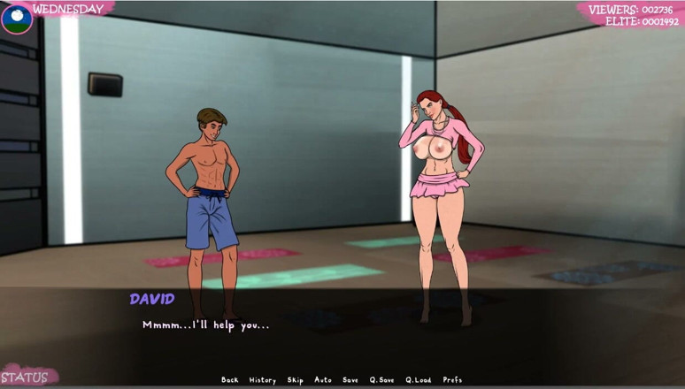 XXX Games Bunk: Spor salonunda üstsüz ve açık kıyafetlerle seksi egzersiz