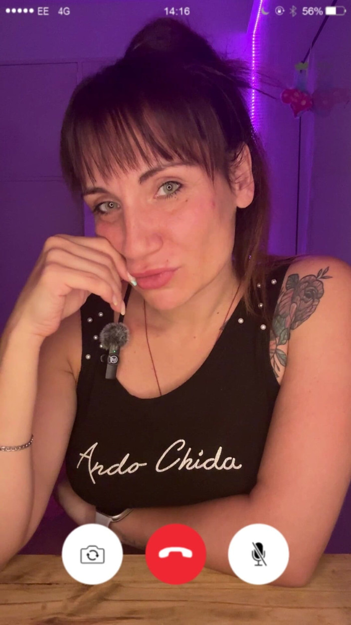 AngelQueen: Video Call with Your Stepsister Becomes JOI