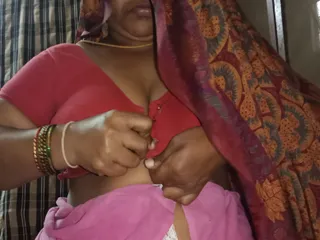 When My Wife Came Near Me in Saree for the First Time Then I Grabbed Her Nipples and Looked at Her Chubby Pussy and It Was Delic