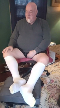 White Tank, White Jock, and White Socks Jerk