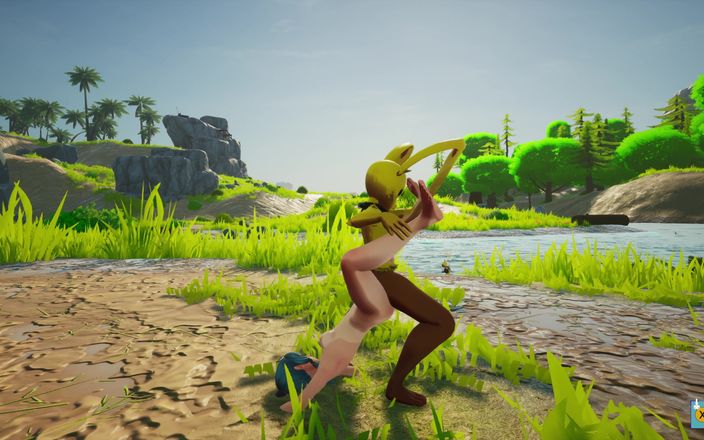 NSFW Gaming: Кролик трется монстром, женщина (сафари с сапфиром, V.23)